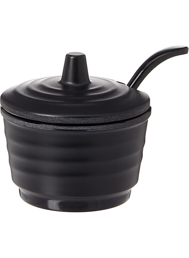 Horeca Black Brio Bowl With Lid 7X4.5Cm