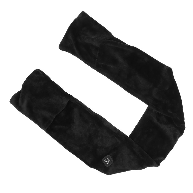Heated Scarf 141 X 18cm Mink Wool - Non-Disassembly USB Washable Long Neck-Wrapping Scarf With Hand Warm Pockets for Indoor Studying Working Outdoor Skiing Hiking Winter Gifting - Image 3
