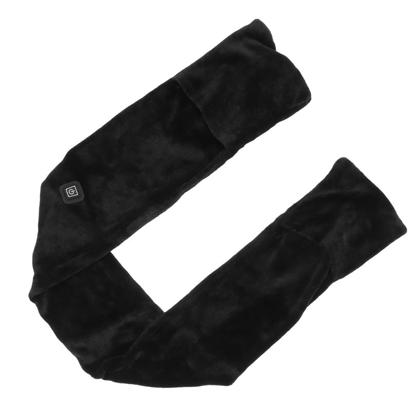 Heated Scarf 141 X 18cm Mink Wool - Non-Disassembly USB Washable Long Neck-Wrapping Scarf With Hand Warm Pockets for Indoor Studying Working Outdoor Skiing Hiking Winter Gifting - Image 4