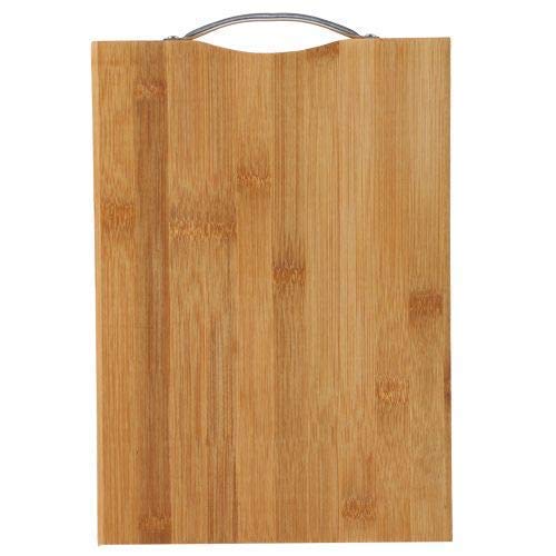 13 SOEME 13SOEME Rectangular MultiPurpose Bamboo Wooden Fruit Vegetable Serving Chopping Cutting Board Pad with Handle for Kitchen 32 x 32 cm - Image 1