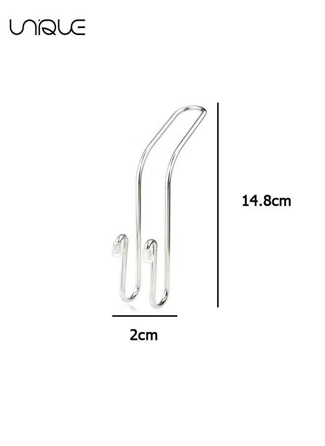 Unique Car Seat Hooks, 4 Pack Car Back Seat Headrest Hanger Holder Hooks for Purse, Grocery Bag, Hat, Cloth, Coat, Stainless Car Seat Accessory, Universal Vehicle Trunk Storage Organizer, Heavy Duty Hook  - Image 2