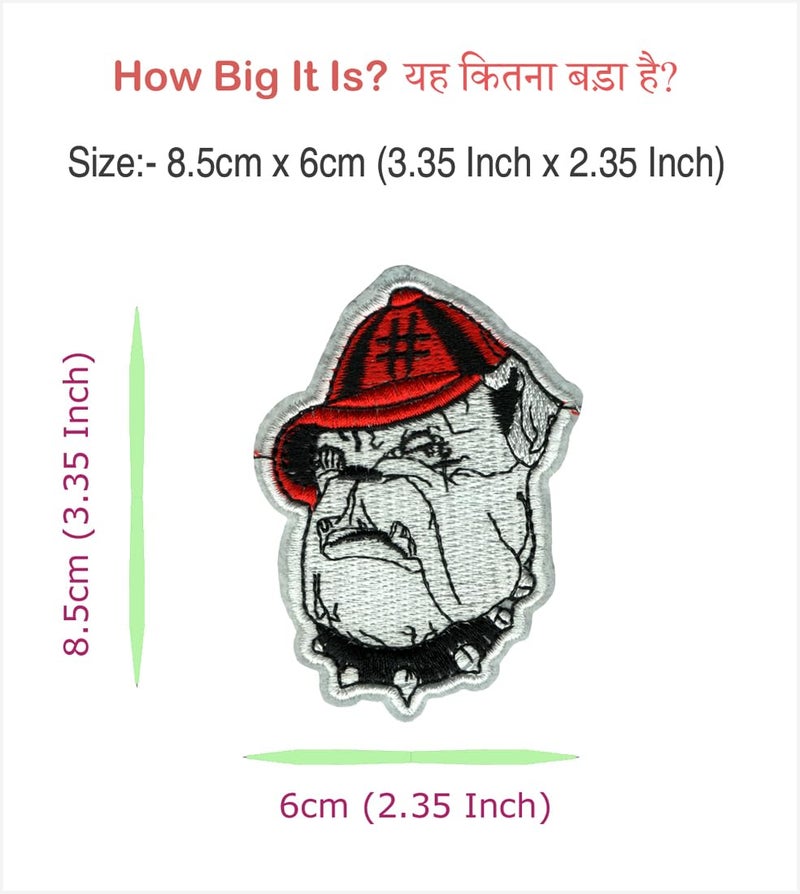 Dogman Applique Embroidered Sewon Patch Size Small 85cm x 6cm for Jackets Bags Caps TShirts Jeans Pants Outdoor Clothing Imported from Malaysia 1 Piece Code SBX77  - Image 2