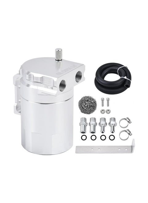 Upgraded Baffled Oil Catch Can Oil Separator Catch Can 300ml Universal Aluminum Kit Aluminum Oil Reservoir Tank