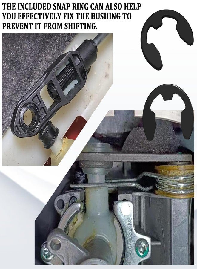 SamWinGear 2PCS Shift Cable Bushing Repair Kit with Clips Shifter Cable Bushing Replacement for Saturn Toyota Jeep Chevrolet Pontiac Transmission Shift Linkage Bush Repair Tool Kit OEM# 33835-08010 - Image 5