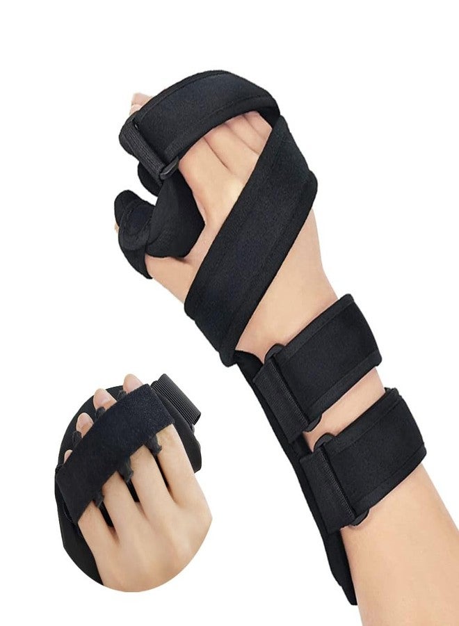 OSK Soft Functional Resting Hand Splint for Flexion Contractures - Stroke Hand Brace- Corrective, Supportive Brace for Correction, Comfort & Pain Relief (Small, Right) - Image 1