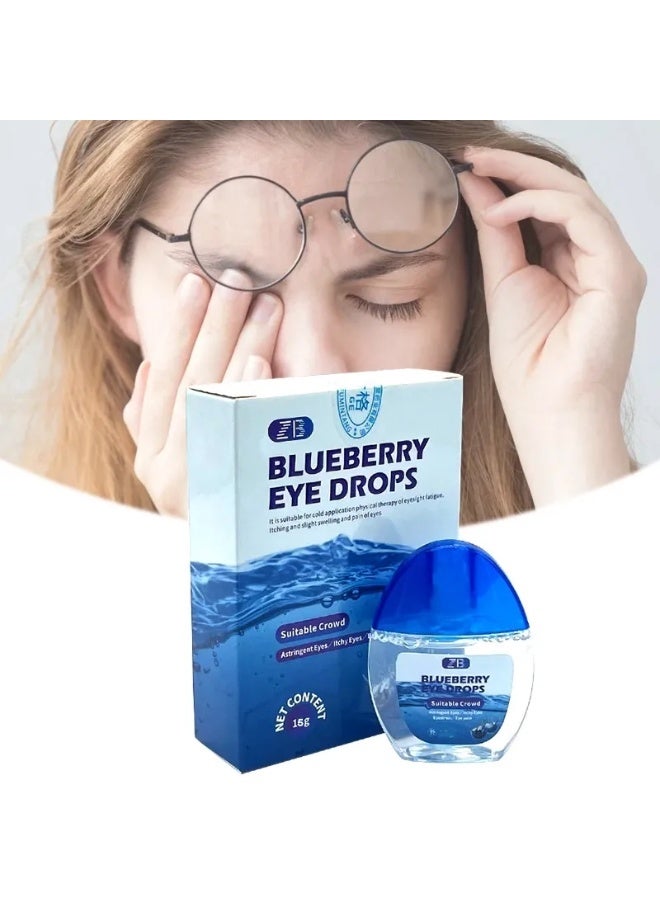 Blueberry Eye Drops Advanced Eye Comfort Formula with Long-Lasting Moisture Support, Refreshes Tired Eyes and Helps Maintain Hydration Throughout the Day for Enhanced Comfort - Image 3