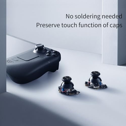 AKNES GuliKit Hall Effect Joysticks for Steam Deck OLED, Left/Right Thumbstick replacement with Original Touch Sensing for Steam Deck OLED - Electromagnetic Joystick with Caps, No Soldering - Image 3
