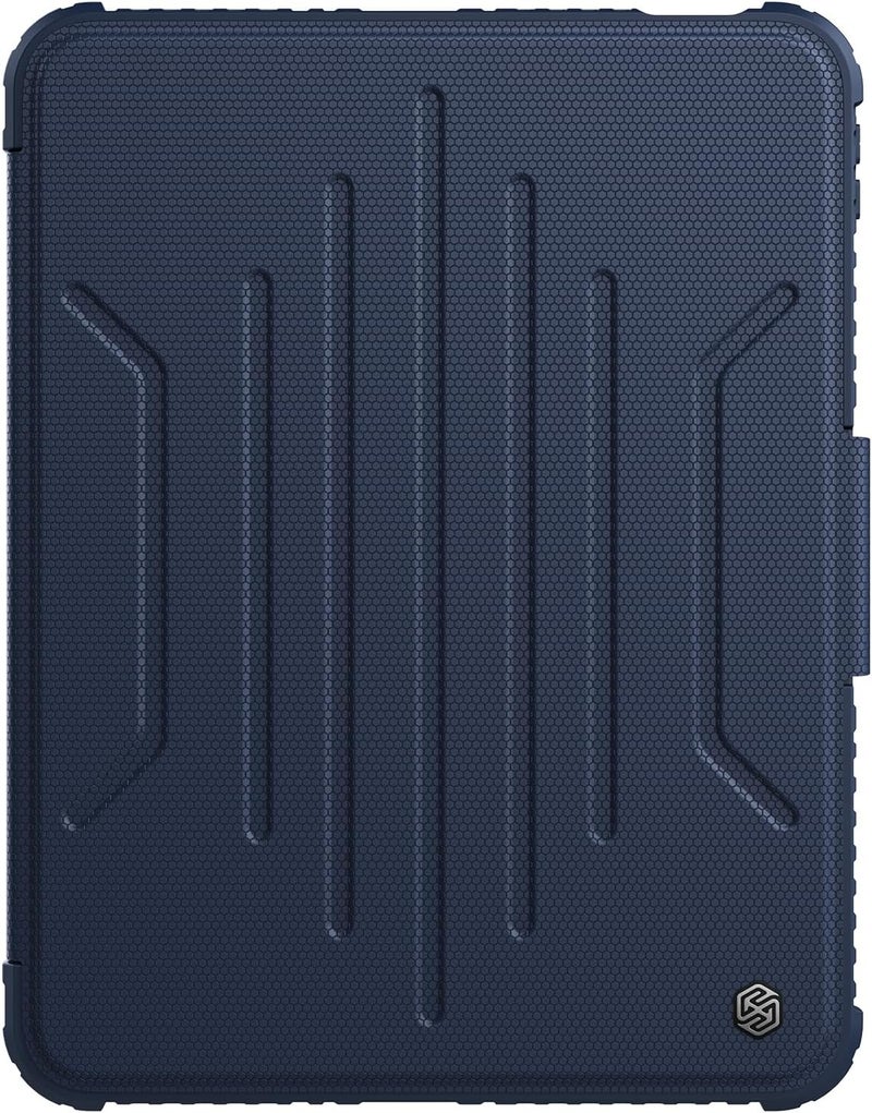 Nillkin Bumper Snapsafe Pu Leather Case Designed For Apple Ipad 10/10.9 2022, Pen Holder/Shockproof/Detachable Case/ 360-Degree Rotary/Rear Camera Slide Cover - Blue - Image 3