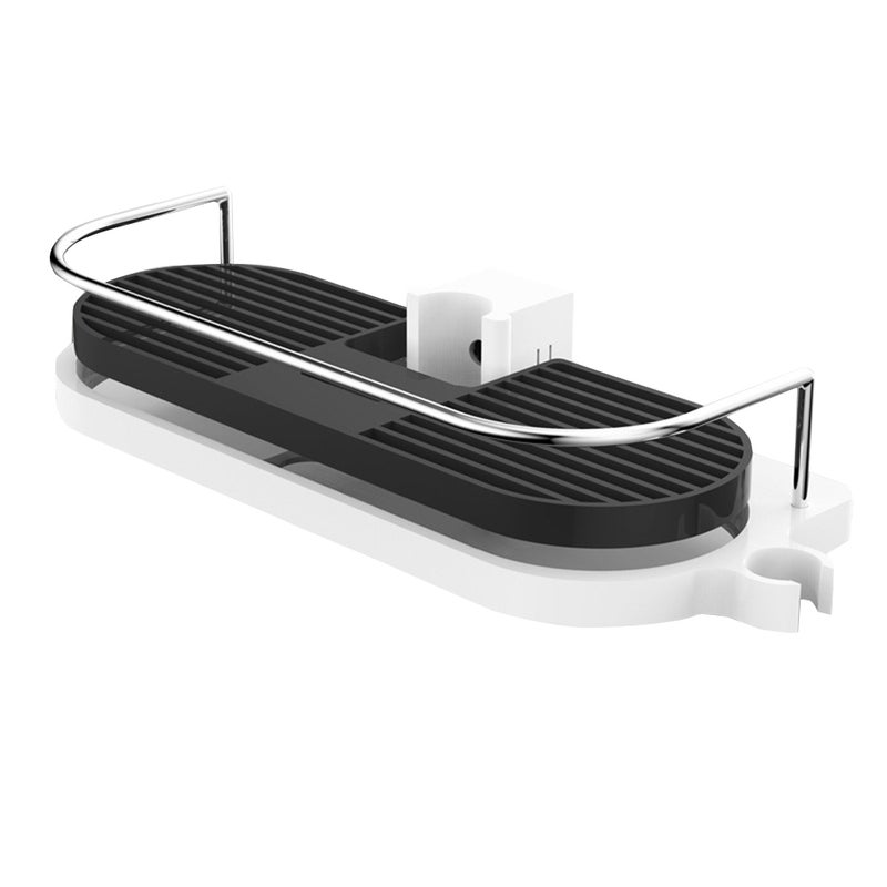 Bathroom Shower Tray Rack Punch-free Lifting Shower Bracket Showerhead Holder Home Bathroom Accessories Tool (Fit for 24mm Shower Rod) - Image 1