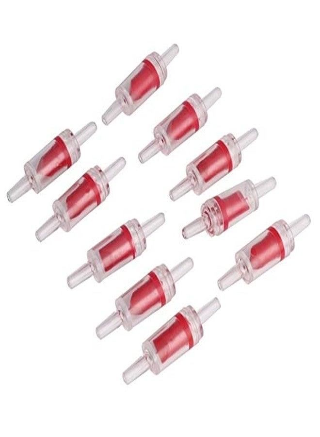 Vayinato Aquarium Air Pump Check Valve One Way, 10 Pcs - Fish Tank Non-Return Valve Plastic Accessories (Red) - Image 4