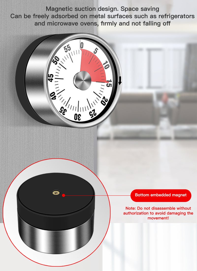 Sunhome 60 Minute Visual Countdown Magnetic Mechanical Kitchen Timer  - Image 5