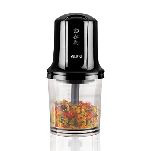 Glen Mini Electric Chopper 250 Watt Vegetable Chopper, Cutter, Whisking Disc Chops Nuts, 400ml, (SA4040BL) - Image 1