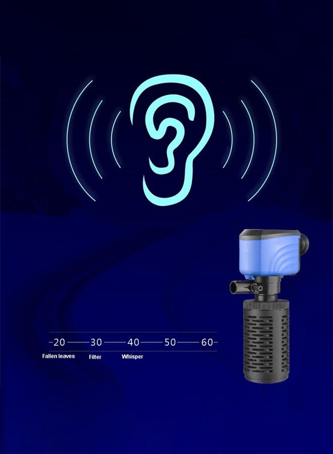 GUDOO مرشح الحوض الداخلي الصامت لتنقية الماء ومضخة الهواء. - Image 4