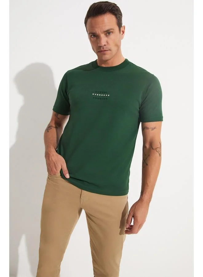 JUNE June Men Printed T-Shirt Emerald