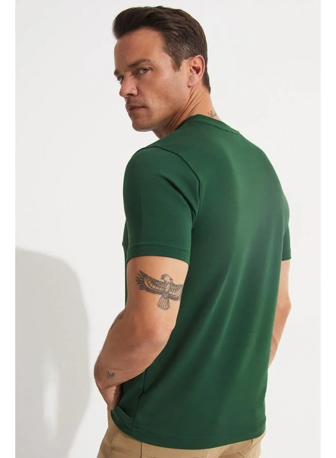 JUNE June Men Printed T-Shirt Emerald