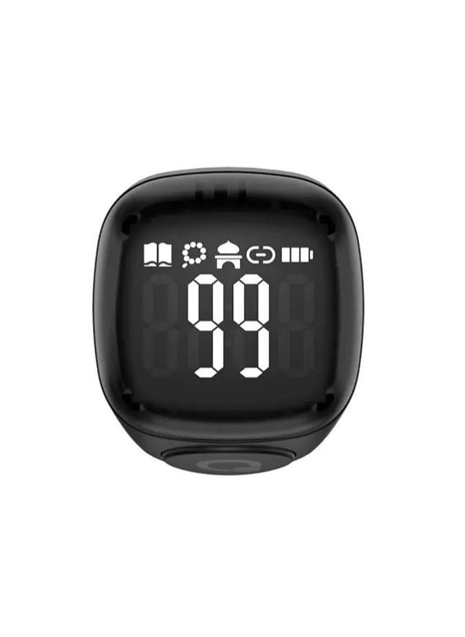 iQIBLA Digital Counter Tasbeeh, IQIBLA SMART SMART Zikr Ring Noor 22mm Black, World's first Muslim, IQIBLA SMART Zikr Ring  - Image 4