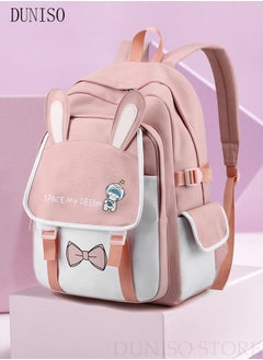 DUNISO Lightweight Girl's School Backpack with Pencil Case Waterproof Book Bag with Compartments for Teen Girl Kid Students Elementary Kids' School Bag With Large Capacity  - Image 4