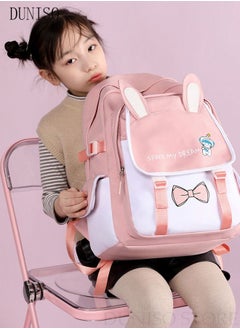 DUNISO Lightweight Girl's School Backpack with Pencil Case Waterproof Book Bag with Compartments for Teen Girl Kid Students Elementary Kids' School Bag With Large Capacity  - Image 2