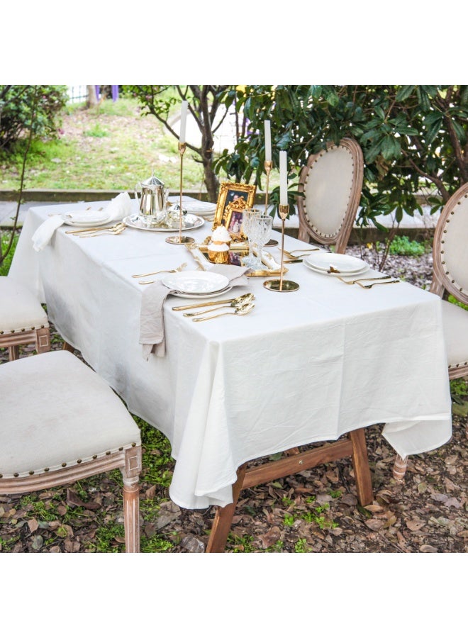 100٪ قماش طاولة القطن للمطبخ طاولة القهوة طاولة الطعام حفل الزفاف ديكور سطح الطاولة 150 * 200 سم - Image 1