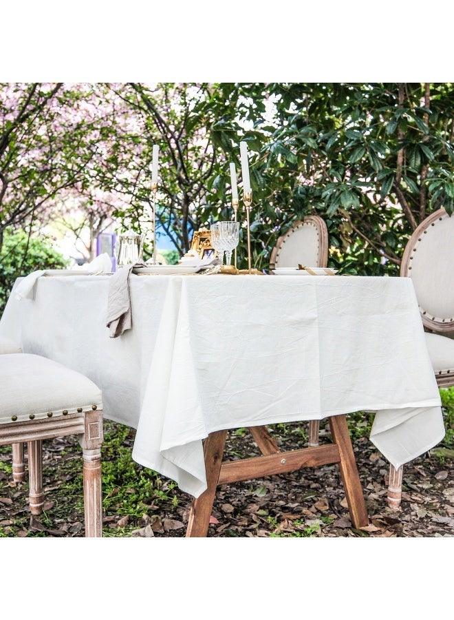 100٪ قماش طاولة القطن للمطبخ طاولة القهوة طاولة الطعام حفل الزفاف ديكور سطح الطاولة 150 * 200 سم - Image 4