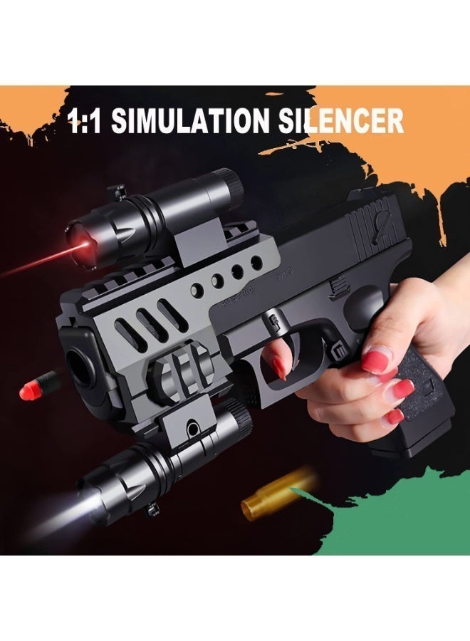 Moonmen Soft Bullet Gun Toy, Shell Ejection Toy Gun, Foam Blaster Pistol Toys with Magazine and EVA Bullets, Children's Gift - Image 4