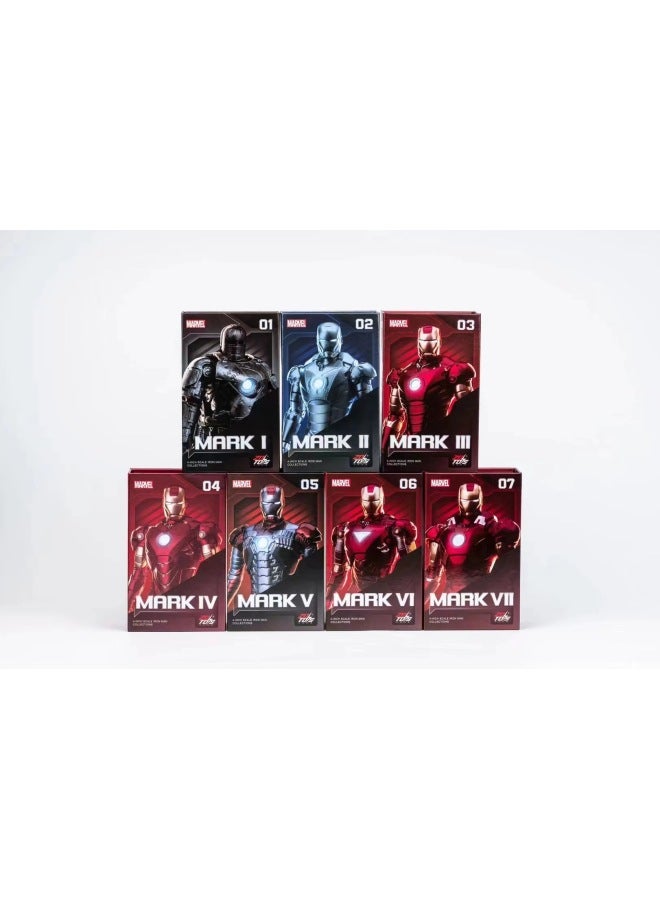 China Mobile Marvel Iron Man إصدار الذكرى السنوية العاشرة، سلسلة Gnaku مقاس 4 بوصات - اللون: إصدار الذكرى السنوية العاشرة إصدار أساسي مقاس 4 بوصات - Iron Man MK7 - Image 3