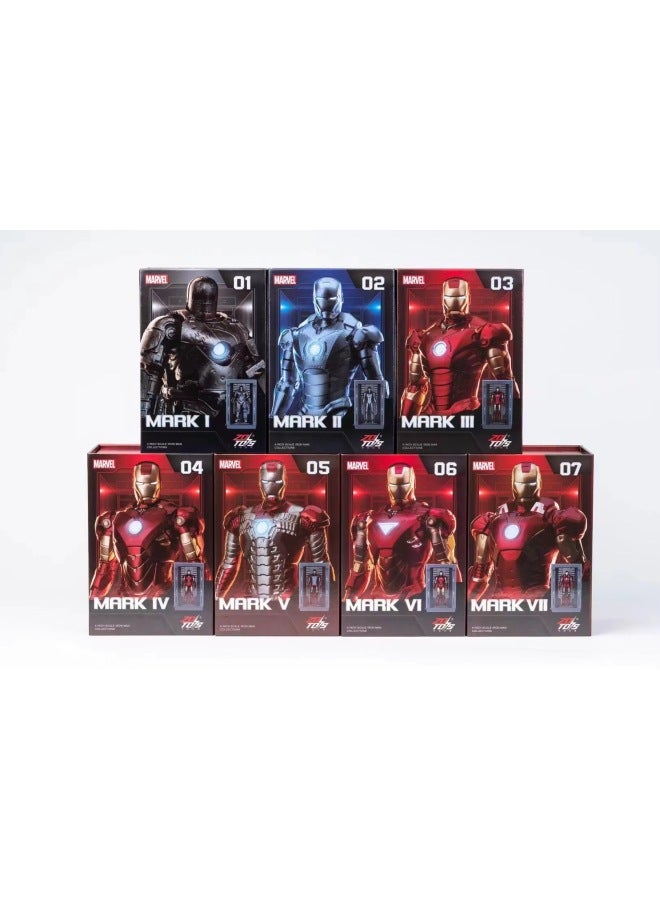 China Mobile Marvel Iron Man إصدار الذكرى السنوية العاشرة، سلسلة Gnaku مقاس 4 بوصات - اللون: إصدار الذكرى السنوية العاشرة إصدار أساسي مقاس 4 بوصات - Iron Man MK7 - Image 2