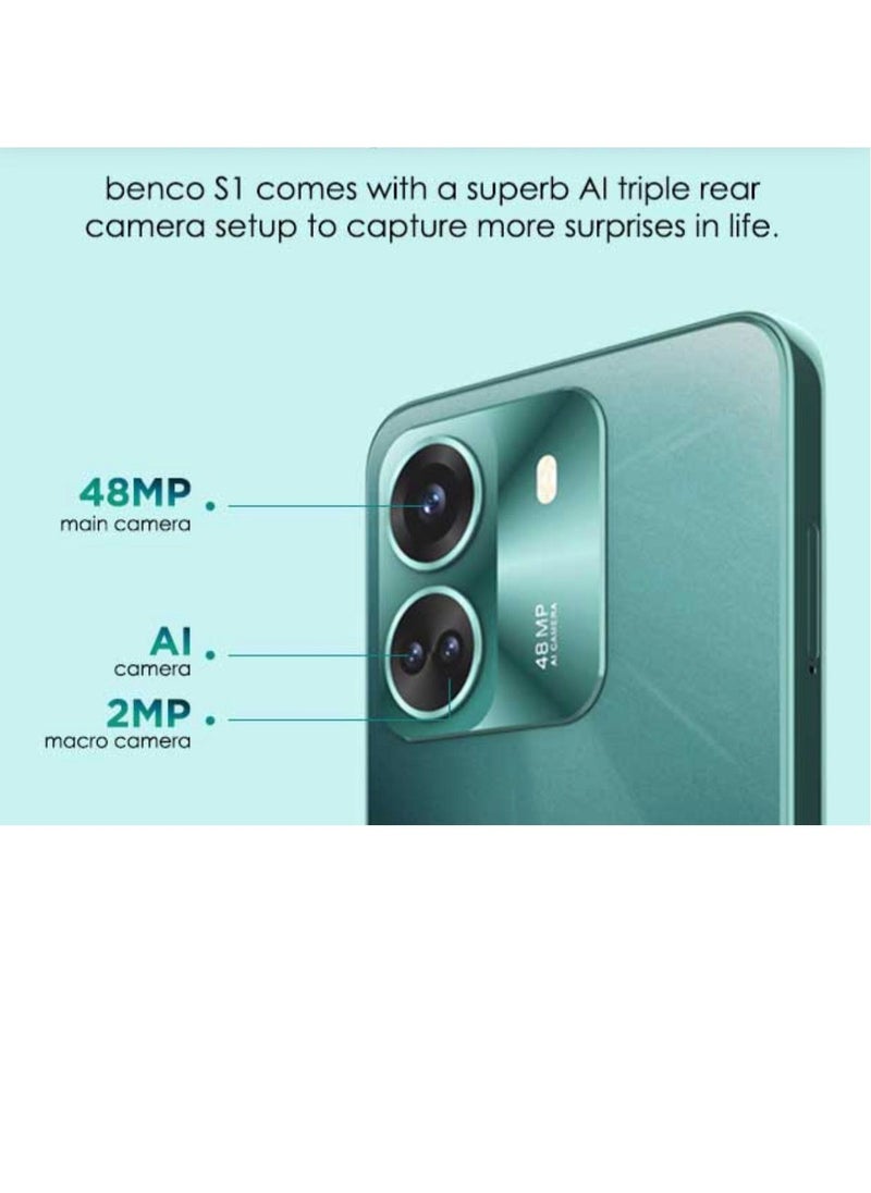 benco - Lava Benco S1 Dual SIM Emerald Green 6GB RAM 128GB 4G LTE - UAE Version - Image 1