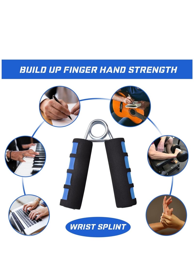 Generic Resistance Hand Grips With Foam Handles, 2 PCS - Blue/Black - Image 5