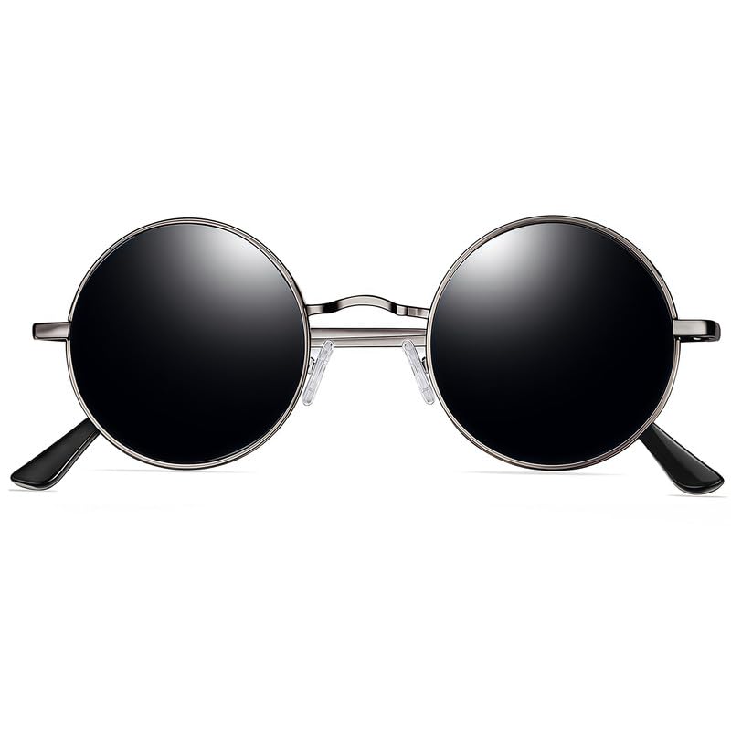 Joopin Round Polarized Sunglasses for Men and Women - UV400 Protection Retro Hippie Shades for Driving, Cycling, and Outdoor Sports