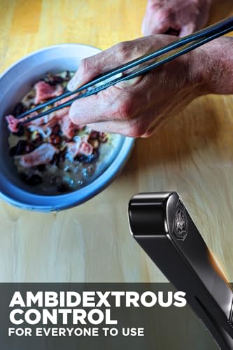 DALSTRONG Chef Tweezers Professional Kitchen Tongs- 12" high-precision Tweezer Tongs for Cooking - Stainless Steel Black w/vTitanium Coating -BBQ, Plating, Multi-use - Image 4