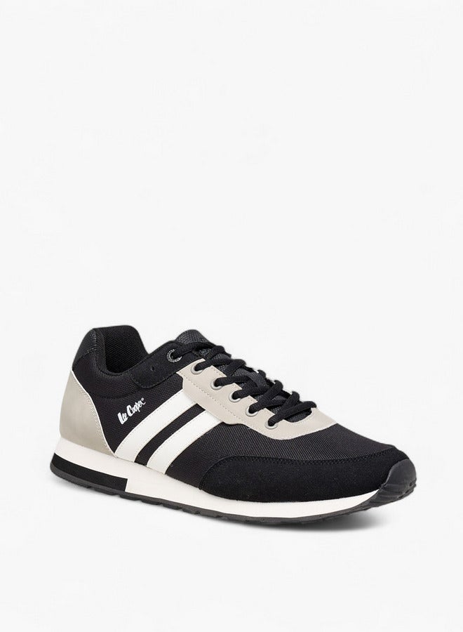Lee Cooper Men's Panelled Sneakers with Lace-Up Closure - Image 2