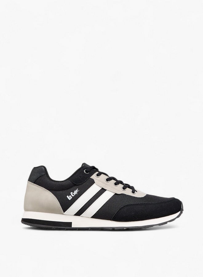 Lee Cooper Men's Panelled Sneakers with Lace-Up Closure - Image 3