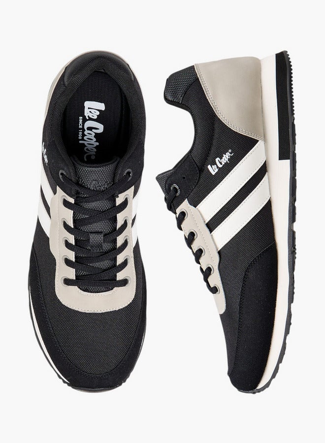 Lee Cooper Men's Panelled Sneakers with Lace-Up Closure - Image 1
