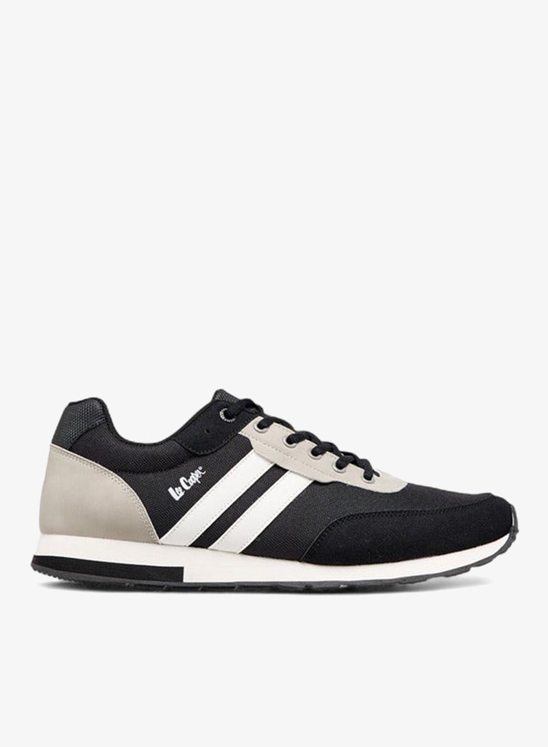 Lee Cooper Men's Panelled Sneakers with Lace-Up Closure - Image 3