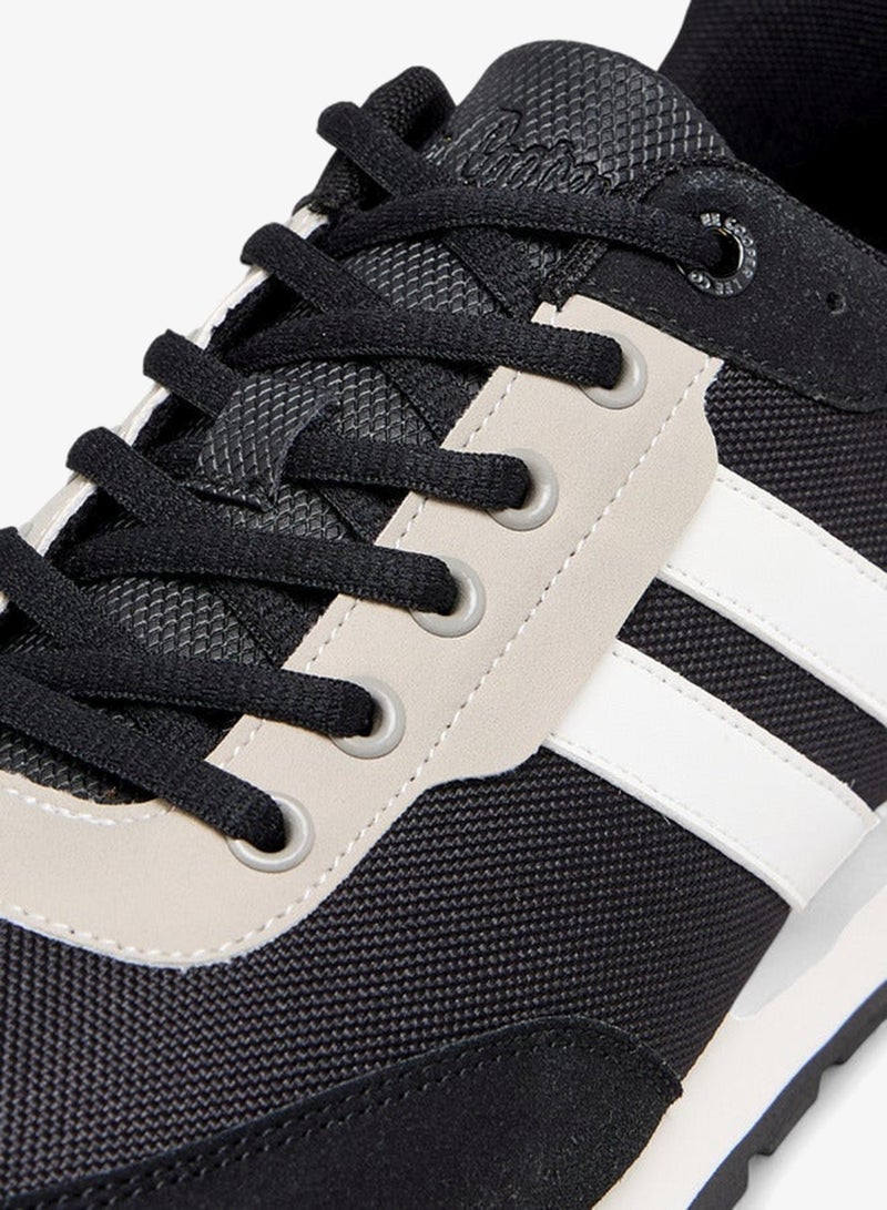 Lee Cooper Men's Panelled Sneakers with Lace-Up Closure - Image 4