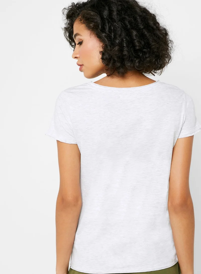 Reserved Minimalist Print T-Shirt