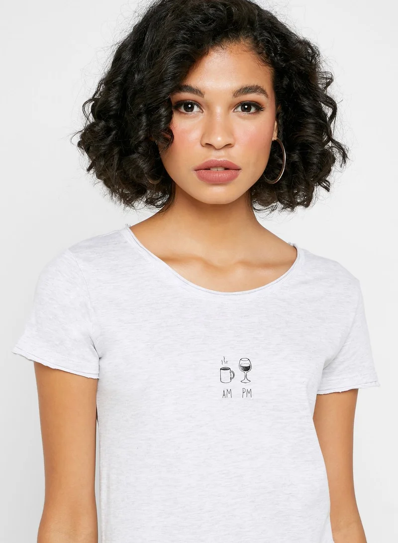 Reserved Minimalist Print T-Shirt