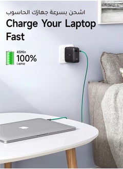 AL-WAHA AL-ZHABIA 60W Fast Charging Cable 2M with Adapter - 180° Rotating Design & Heat-Resistant Material | Universal Compatibility for iPhone 15/16 Pro Max, Samsung S24/S23 Ultra, iPad, MacBook, PS5 Controller, Huawei | Durable 3A Type C Cable A to USB C Data Cord  (Green)  - Image 2