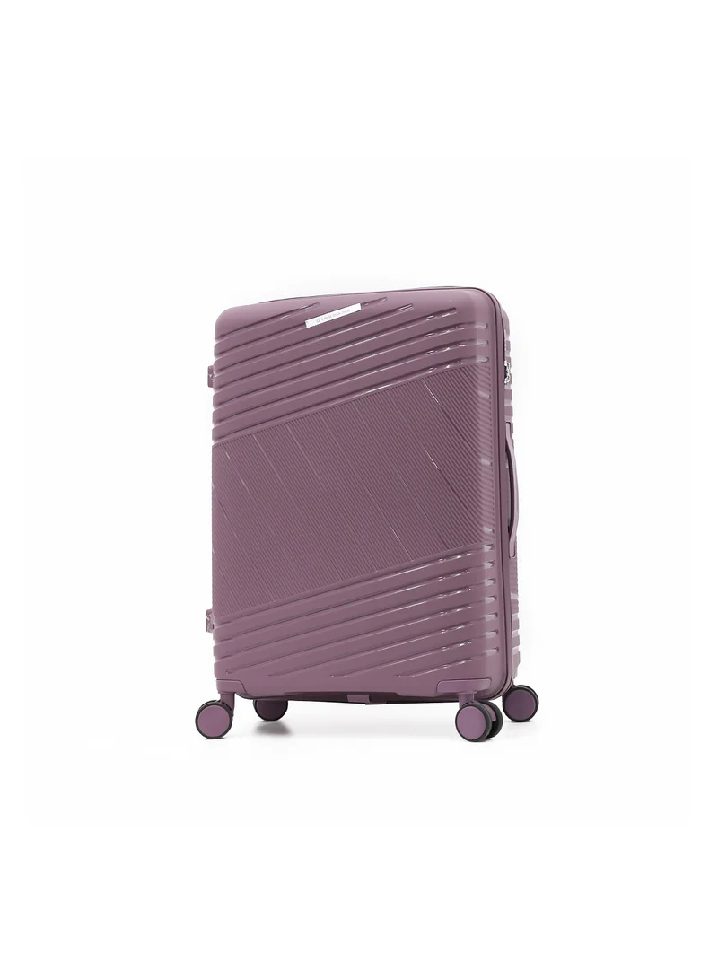 جيوردانو Unbreakable Hardshell PP Luggage Set with 4 Wheels Thick Shell Multi Layer PP 3 Pieces Set, 20, 24, 28 Inch (Purple)