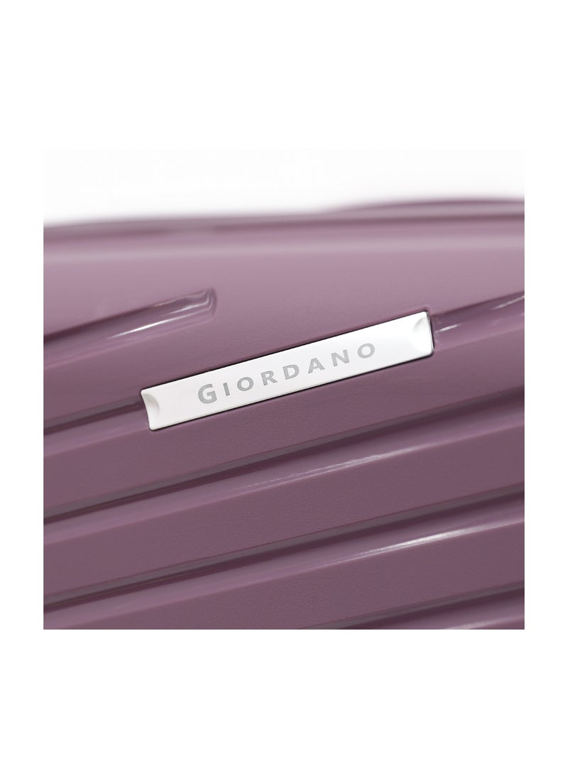 GIORDANO Unbreakable Hardshell PP Luggage Set with 8 Wheels Thick Shell Multi Layer PP 3 Pieces Set, 20, 24, 28 Inch (Purple)  - Image 4