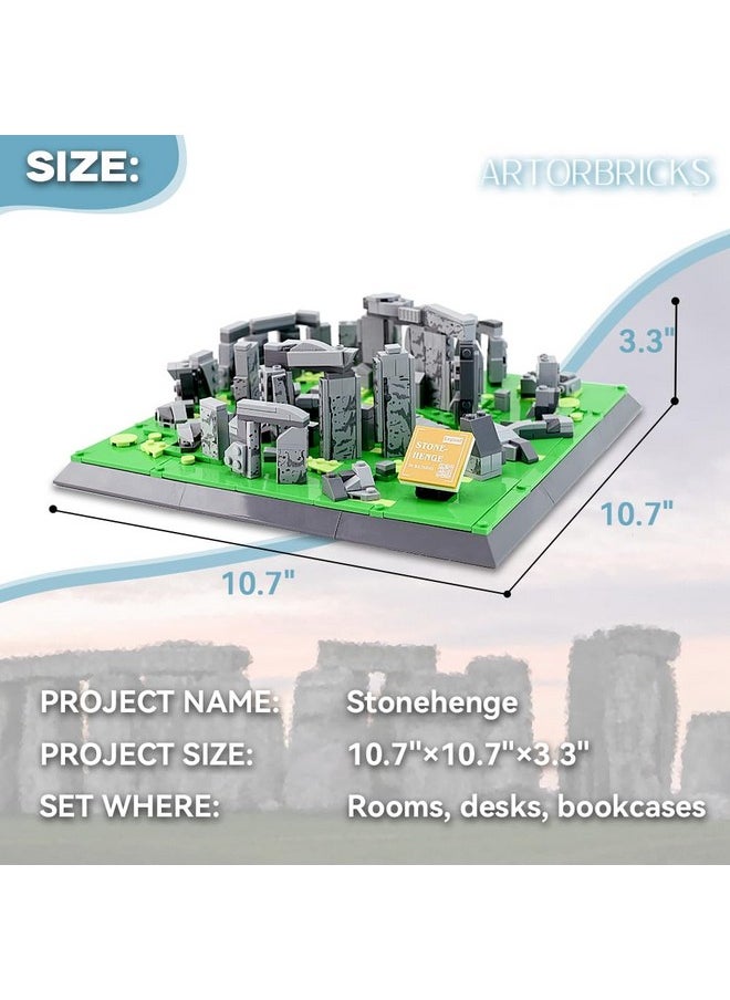 ARTORBRICKS ArtorBricks Architectural Stonehenge of England Large Collection Building Set Model Kit and Gift for Adults (753 Pieces)  - Image 2