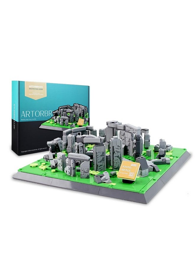 ARTORBRICKS ArtorBricks Architectural Stonehenge of England Large Collection Building Set Model Kit and Gift for Adults (753 Pieces)  - Image 1