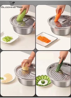 BLOOMING TIME Multifunctional Stainless Steel Kitchen Basin 3-Piece Set  - Image 2