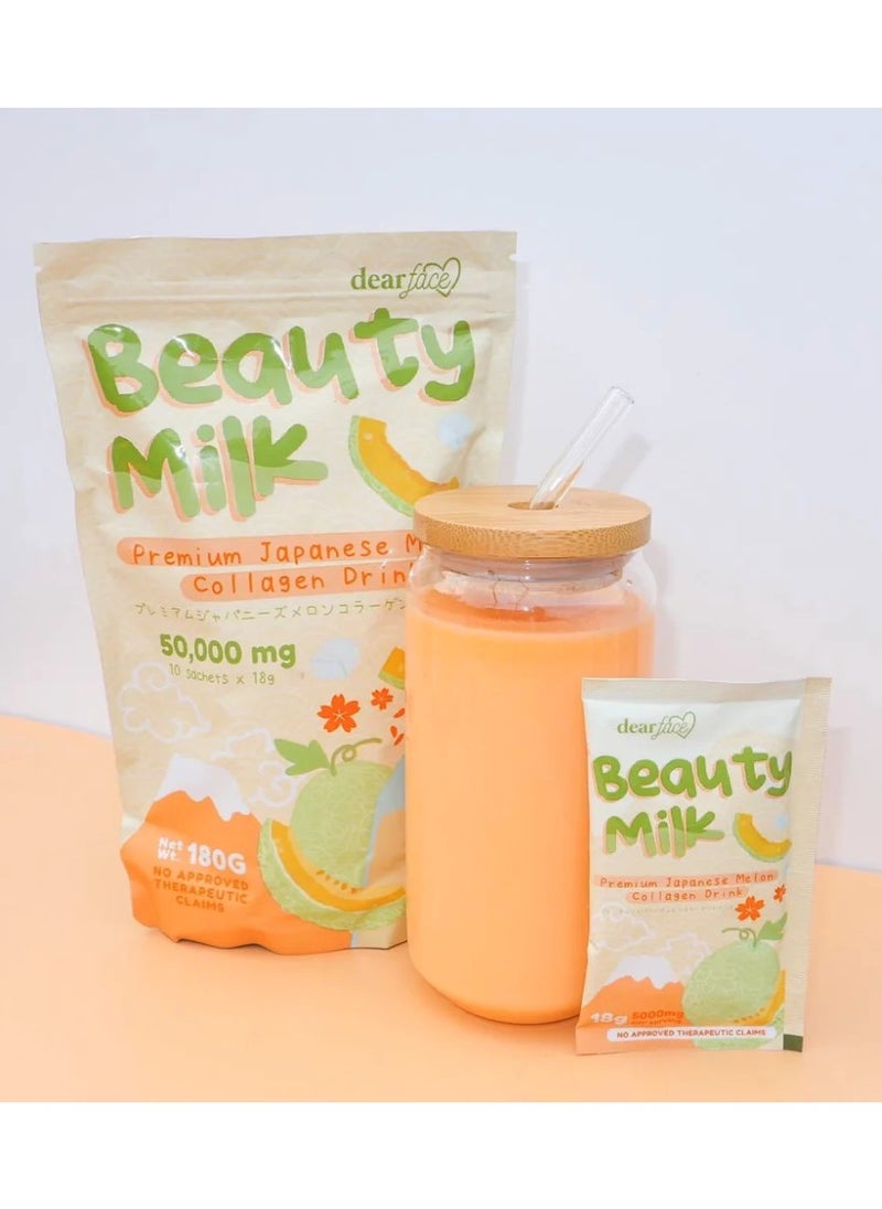 dear face Beauty Milk Premium Japanese Melon Collagen Drink 