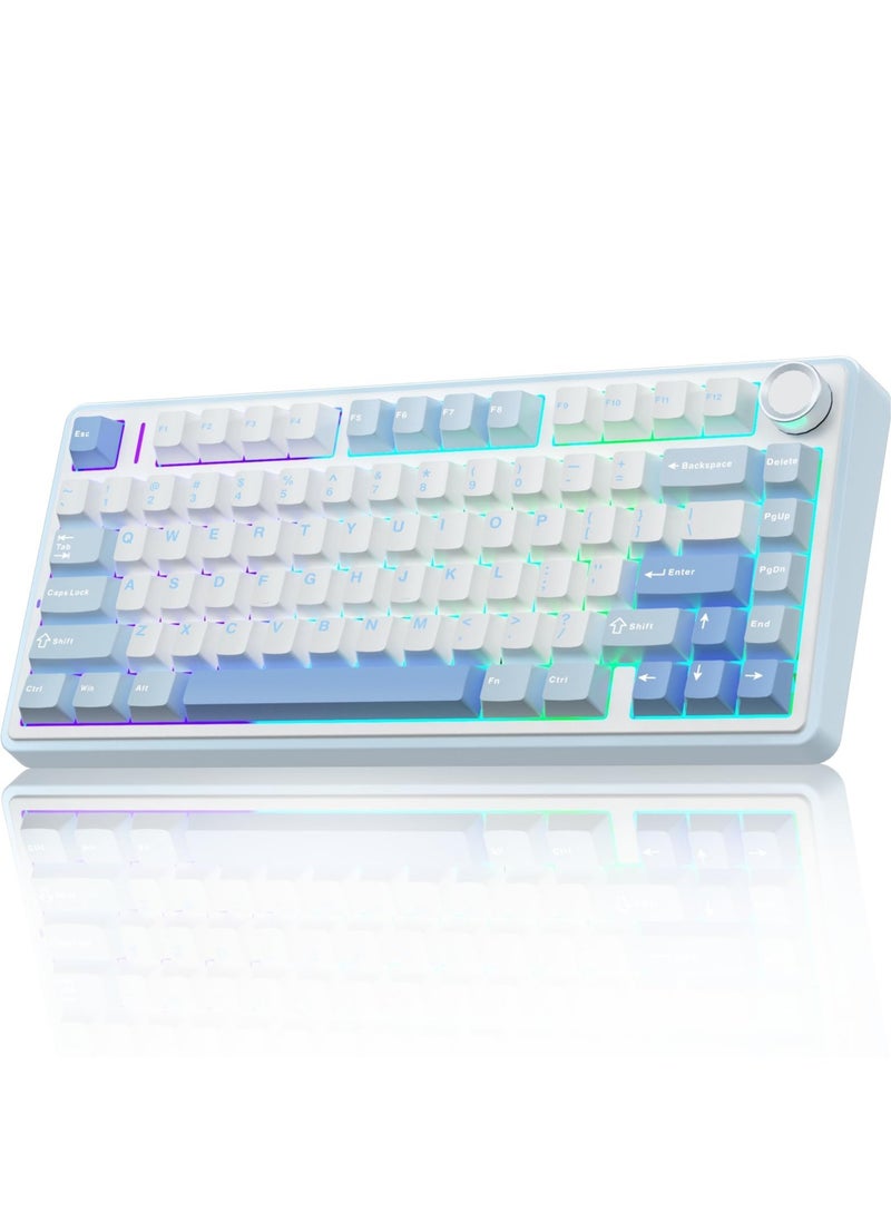 AULA - F75 Wireless Mechanical Keyboard Switches RGB Backlit Gaming Keyboard - Image 1