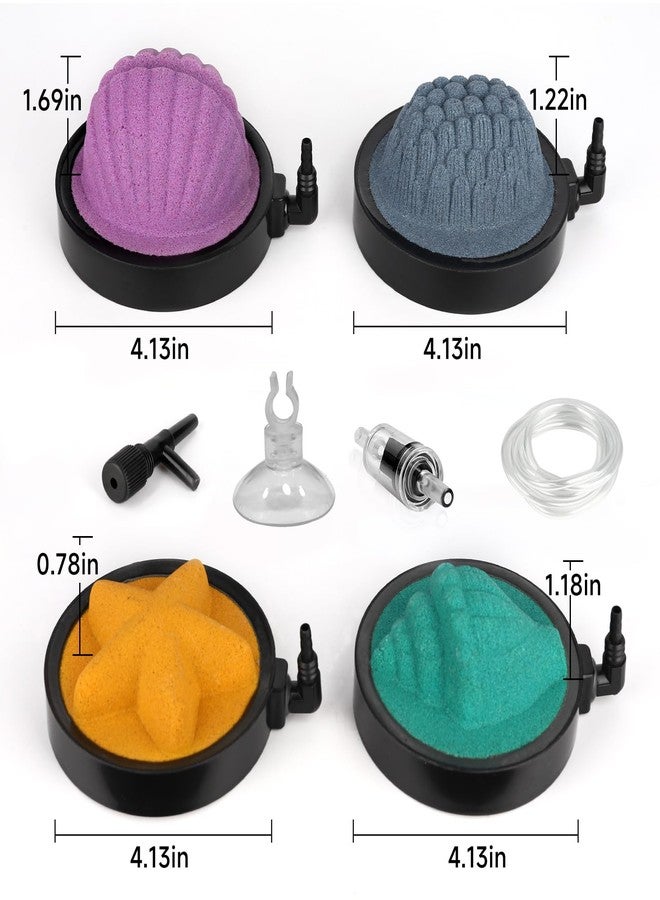 هايغر حجر تهوية مزخرف لحوض السمك من هيغر، حجر فقاعات منحوت مائي، طقم موزع أكسجين ذو طابع بحري لحوض السمك لتزيين وتنسيق أحواض السمك (على شكل تلة) - Image 4