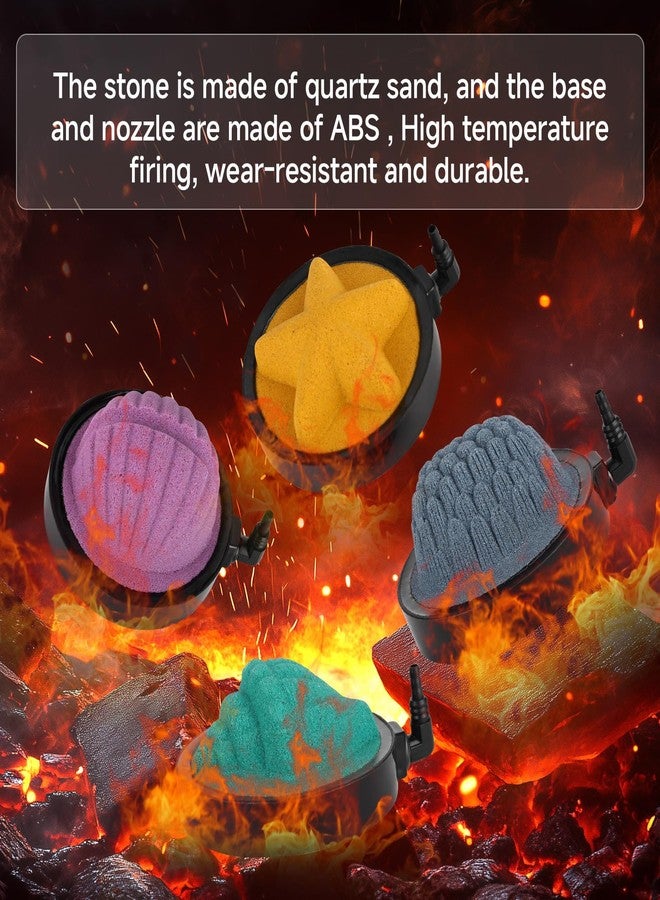 هايغر حجر تهوية مزخرف لحوض السمك من هيغر، حجر فقاعات منحوت مائي، طقم موزع أكسجين ذو طابع بحري لحوض السمك لتزيين وتنسيق أحواض السمك (على شكل تلة) - Image 2