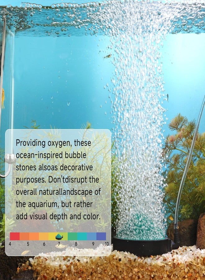 هايغر حجر تهوية مزخرف لحوض السمك من هيغر، حجر فقاعات منحوت مائي، طقم موزع أكسجين ذو طابع بحري لحوض السمك لتزيين وتنسيق أحواض السمك (على شكل تلة) - Image 3