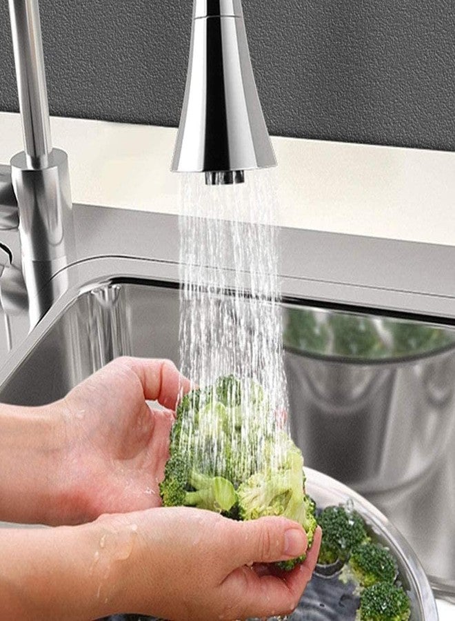 AKRIZA 2 Modes Water Swivel Faucet Extension with Nozzle 360 Degree Kitchen Tap Aerator Water Saving Faucet Sprayer Rotatable Water Bubbler Aerator for Bathroom and Kitchen Accessories Items - Image 3